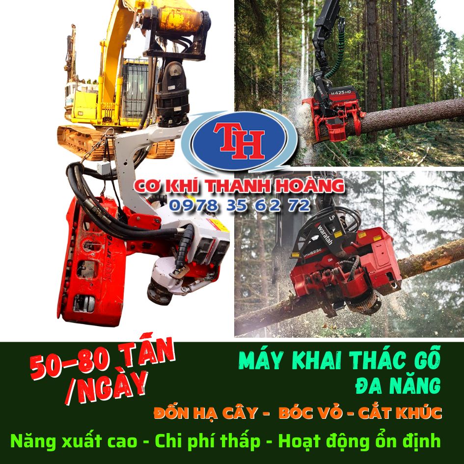 Đầu máy Khai Thác Gỗ keo Cơ Khí Thanh Hoàng